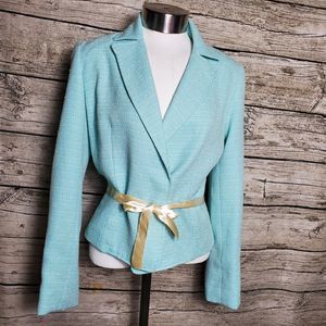 View Blue Suit Jacket Blazer Size Small